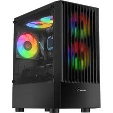Rampage Obudowa Rampage Rampage Lyra Mesh Obudowa PC Mid-T 3x wentylator RGB czarna
