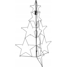 Home Styling Collection Dekoracja świąteczna Home Styling Collection Metalowa ozdoba w kształcie choinki, 110 cm