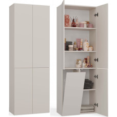 Topeshop SZAFKA ŁAZIENKOWA SŁUPEK NEL DD 1K KOSZ KASZMIR BEŻ