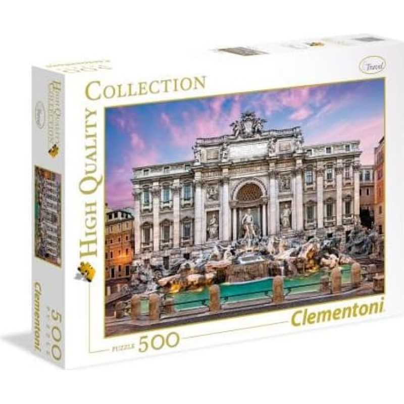 Clementoni Puzzle 500 elementów. HQC - Trevi Fountain (35047 CLEMENTONI)