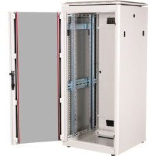 Roline Szafa Roline ROLINE Netzwerkschrank Pro 48,26cm 19Zoll 26 HE 600x600 BxT Glast�r grau