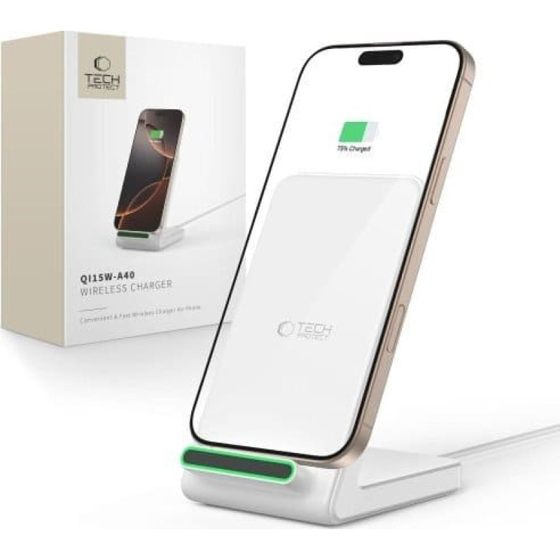 Tech-Protect QI15W-A40 WIRELESS CHARGER WHITE