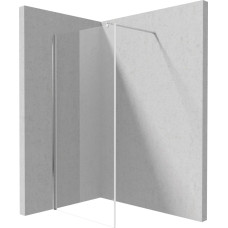 Deante ŚCIANKA STAŁA KERRIA PLUS CHROM SZKŁO TRANSPARETNE Z POWŁOKĄ 80CM - NOWOŚĆ