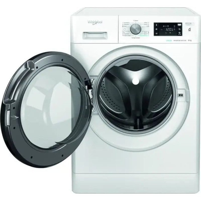 Whirlpool Pralka Whirlpool WHIRLPOOL Skalbimo mašina FFB 8469 BV EE, 8kg, 1400 rpm, Energy class A, Gylis 63 cm, Inverter motor, Steam refresh