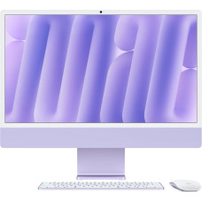 Apple iMac Z1K7 59,62cm 23,5Zoll Standardglas M4 10C CPU/10C GPU/16C N.E. 24GB 512GB SSD Gbit Eth MM MaKey TID DE Violett