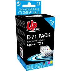 Uprint Tusz UPrint UPrint kompatybilny ink / tusz z C13T071, 1xblack/1xcyan/1xmagenta/1xyellow, 1x12 a 3x10ml, E-71 PACK, dla Epson D78, DX4000, DX40