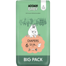 Muumi MOOMIN Baby, Pieluszki 6 JUNIOR (12-24kg), 51 szt. EKO BIG PACK