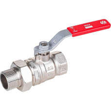 Arco Zawór kulowy prosty półśrubunek 1/2GW-3/4GZ dźwignia Inox SENA VA30