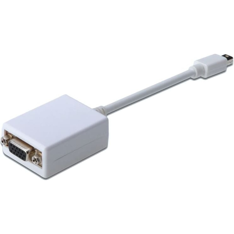 Digitus Adapter AV Digitus DisplayPort Mini - D-Sub (VGA) biały (AK-340412-001-W)