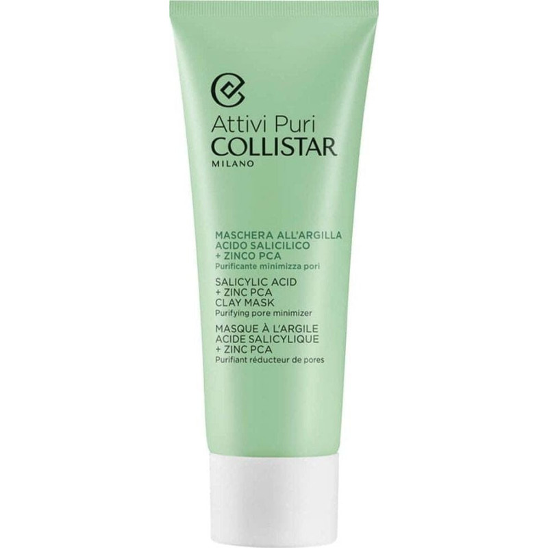 Collistar Attivi Puri glinkowa maska z kwasem salicylowym i cynkiem PCA 75ml