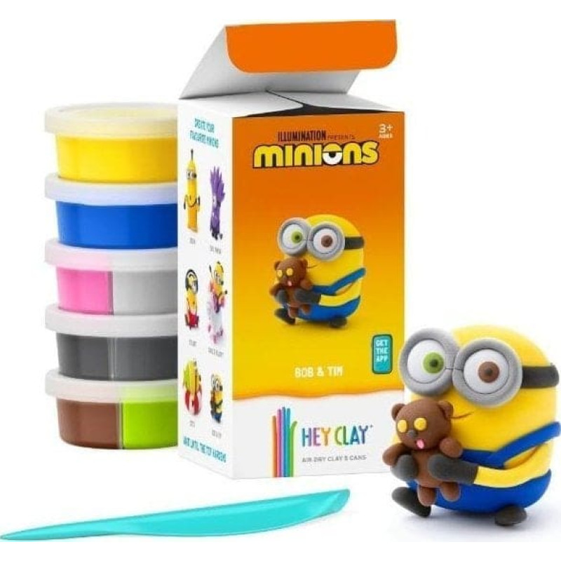 Tm Toys Hej Clay - Minionki: Bob i Tim + akcesoria