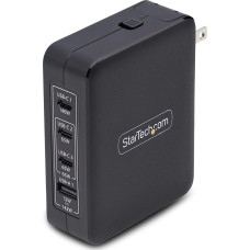 Startech .COM 140W USB-C-Wandladeger�t 3x USB-C/1x USB-A PD 3.1 Internationaler GaN-Ladeger�t fur MacBook/Dell XPS/Inspiron