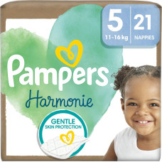 Pampers Harmonie Baby Pieluszki, rozmiar 5,11kg-16kg, 21 szt.