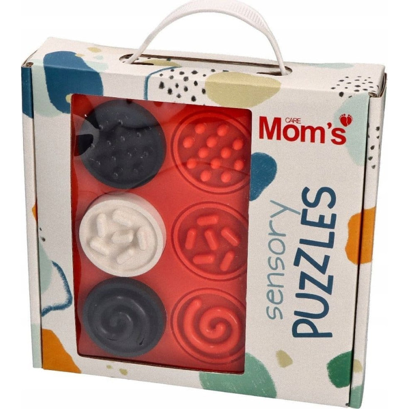 KIK Puzzle sensoryczne kółeczka kontrastowe 843 68437