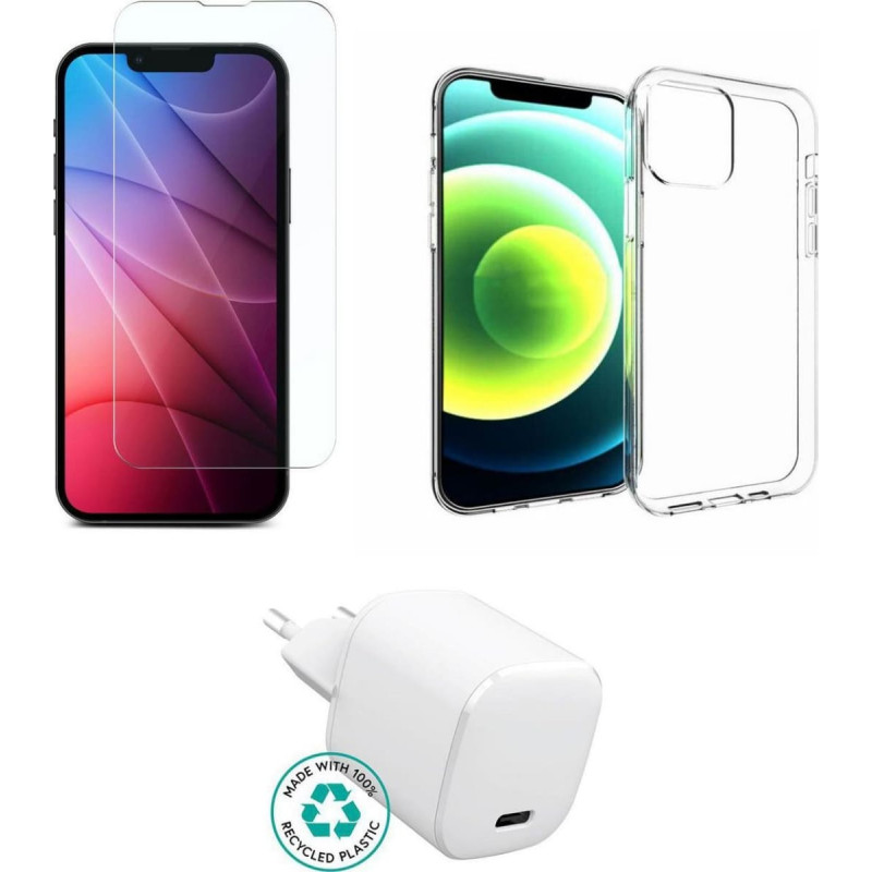 Estuff Kit for iPhone 13. Charger,