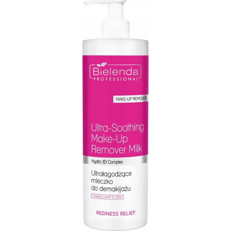Bielenda PROFESSIONAL_Redness Relief łagodzące mleczko do demakijażu twarzy 500ml