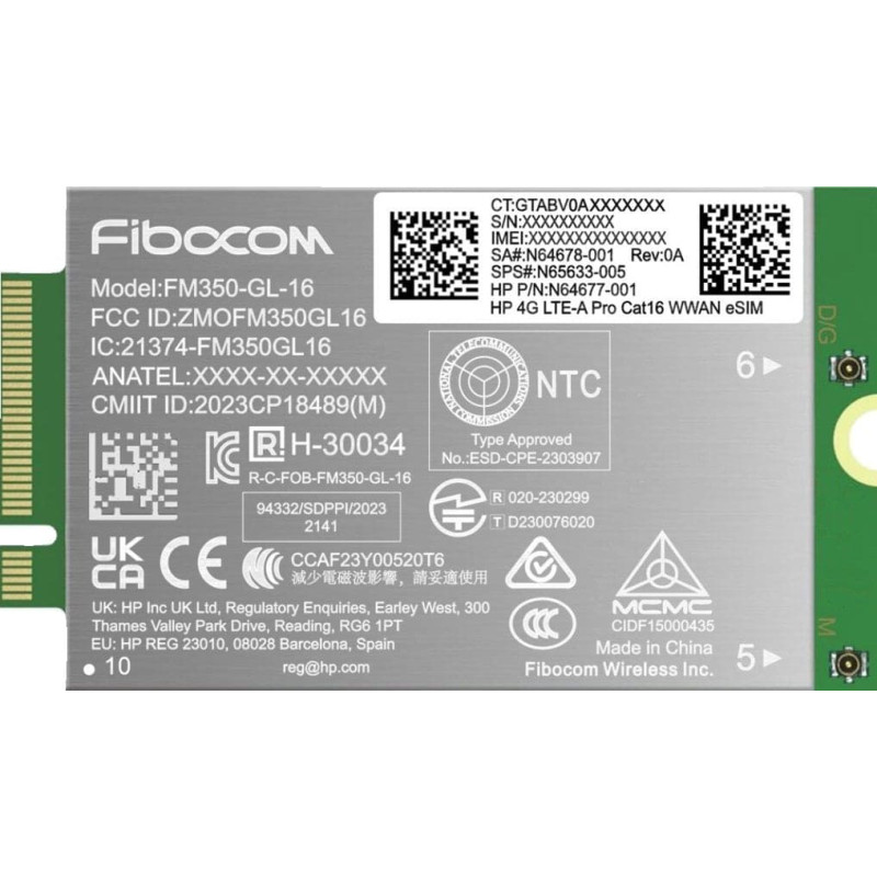 HP 4G LTE-A Pro Cat16 WWAN