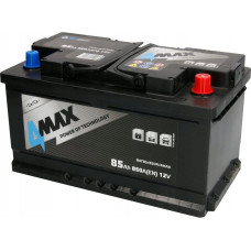 Maxgear Akumulator 4MAX 12V 85Ah/850A (P+ biegun standardowy) 315x175x175 B13 - stopka o wysokości 10,5 mm (rozruchowy)