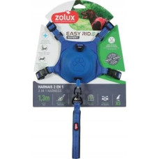 Zolux Szelki ze smyczą automatyczną Easyride XS niebieskie