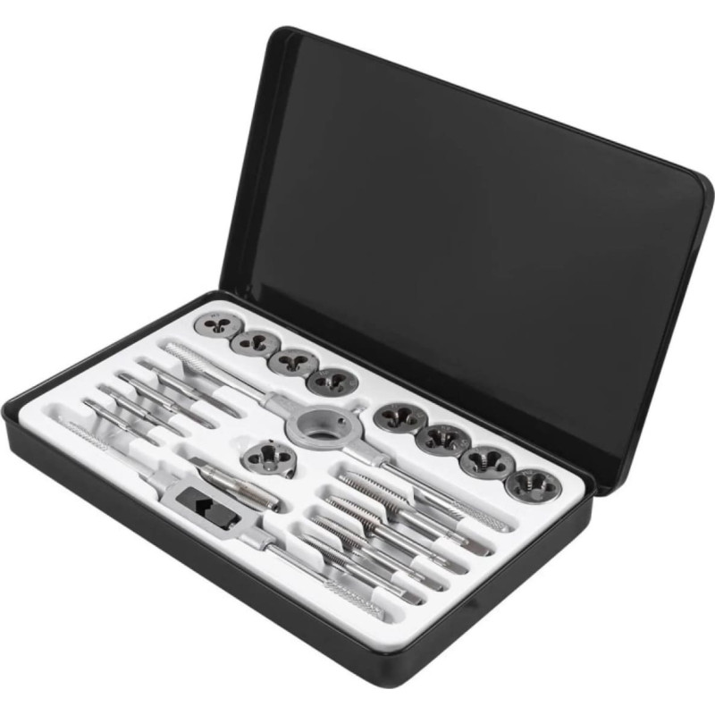 Bituxx Zestaw gwintowników i narzynek 20el. (M3-M12) metalowa walizka