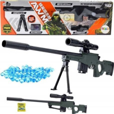 Leantoys Karabin Snajperski Replika AWM Stojak Kulki Wodne Żelowe 80cm