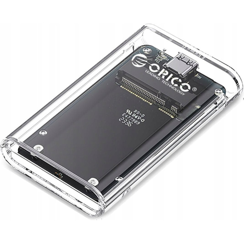 Orico Kieszeń dyskowa MSATA USB-C 3.2 5Gbps - przezroczysta