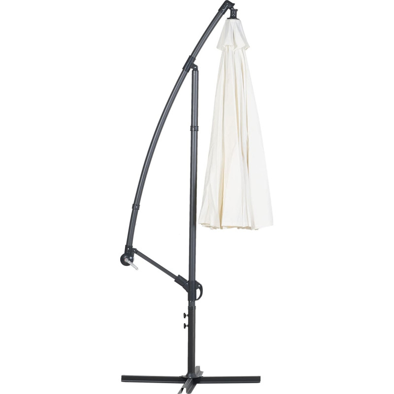 Beliani Parasol ogrodowy Calabria II beżowy 268 cm