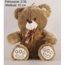 Deef Miś z atłasową kokardką duży 03440