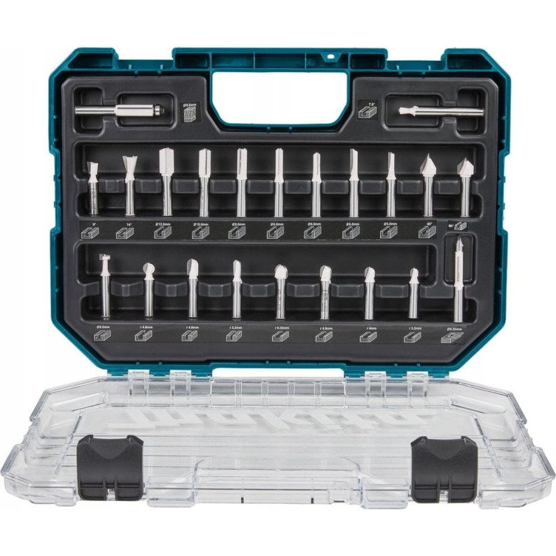 Makita Frezarka Makita 22-piece milling cutter set MAKITA D-74784