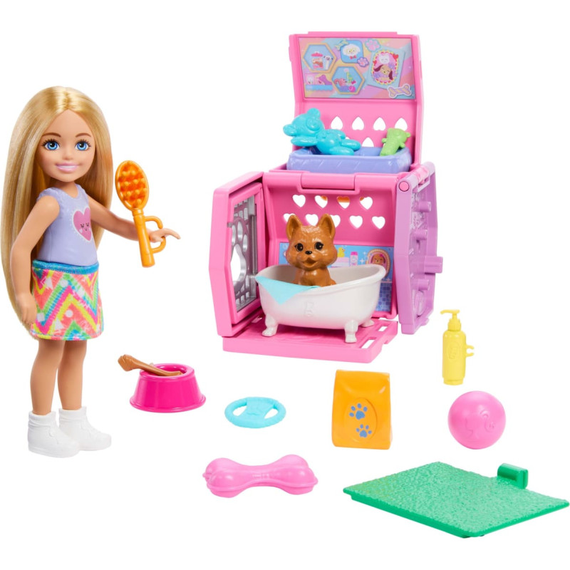 Mattel BRB CHELSEA TRANSPORTER PIESKA LALKA JDF89 WB3
