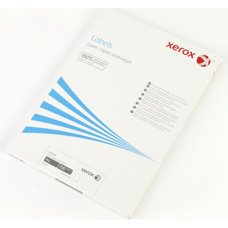 Xerox Laserlabels Xerox 63x38mm 003R96298 21stk/ark 100ark/æsk - (2100 stk.)