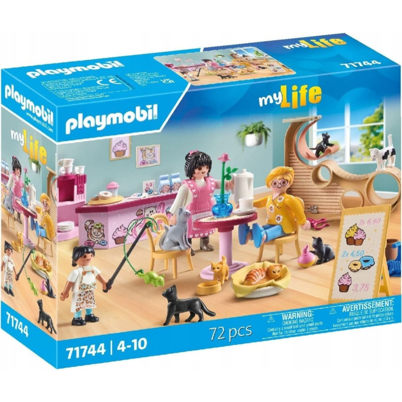 Playmobil Zestaw z figurkami My Life 71744 Kocia kawiarnia
