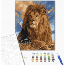 Brushme Malowanie po numerach BRUSHME, 40x50 cm, prawdziwy gigant, 1 szt., w pudełku