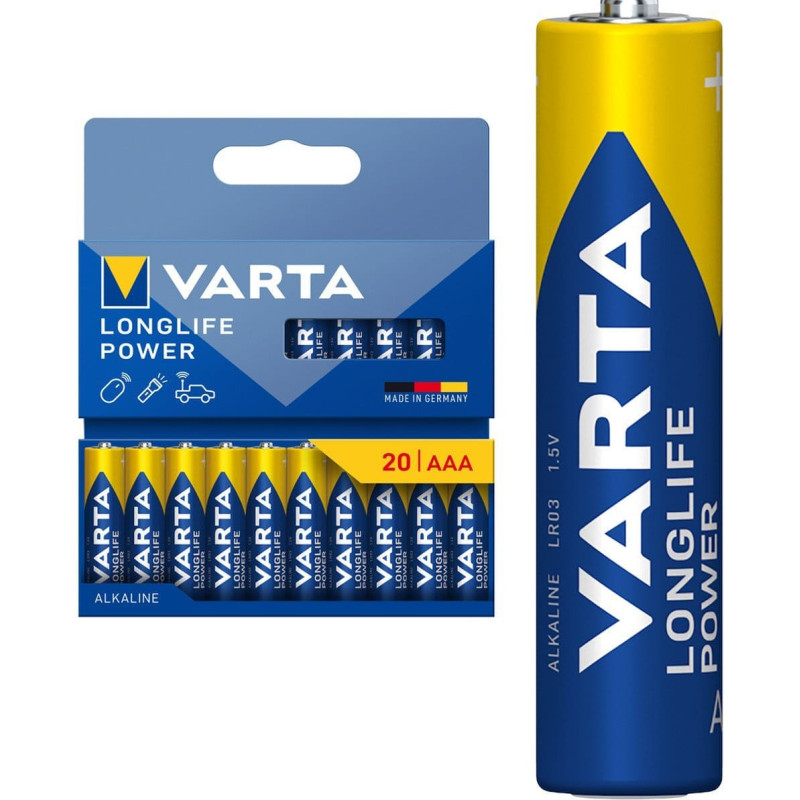 Varta 1x20 Varta Longlife Power Micro AAA LR 03            04903121720