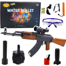 Leantoys Karabin AK Na Kulki Wodne Hydrożelowe Celownik Akcesoria Okulary 96cm LEAN Toys