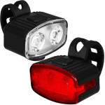 Vayox LAMPKI ROWEROWE LED USB-C ZESTAW VAYOX VA0155 PRZÓD I TYŁ 200 LUMENÓW