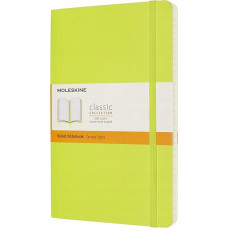 Moleskine Notes MOLESKINE Classic L (13x21cm), w linie, miękka oprawa, 192 strony, lemon green