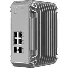 Ruijie Reyee RG-NIS3100-4GT2SFP-HP| Switch zarządzalny przemysłowy, 6 portów, 4xGE, 4xPoE, 120W, 2xSFP, L2, Cloud