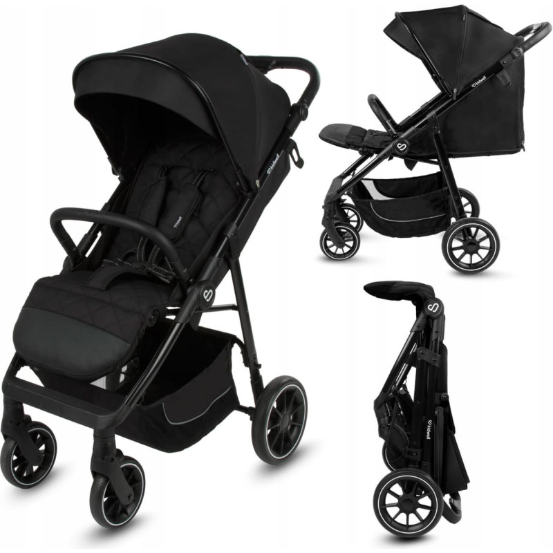 Kidwell WÓZEK SPACEROWY ENZO BLACK 5906601700521