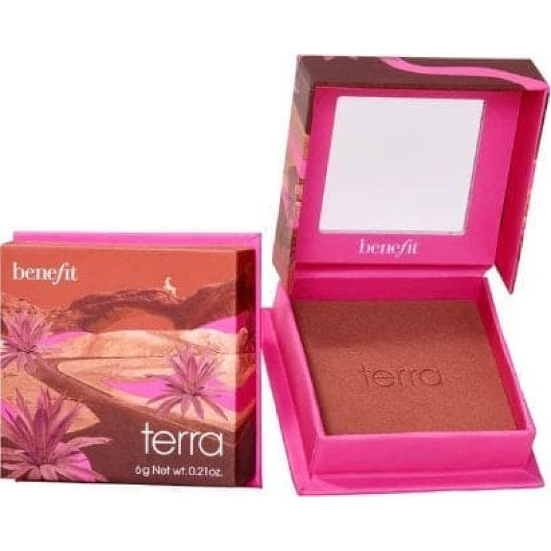 Benefit Wanderful World Blushes Terra Powder Blusher róż w pudrze Golden Brick-Red 6g