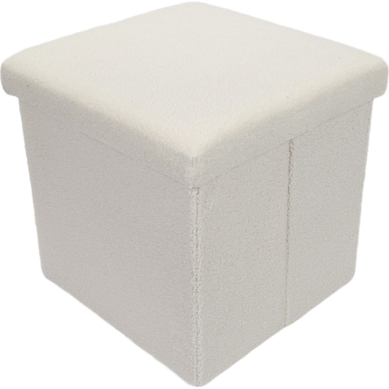Storage Solutions Pufa ze schowkiem boucle BINI, 38 x 38 x 38 cm