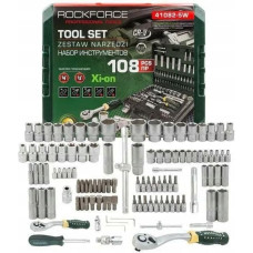 Rockforce Zestaw narzędzi 108el. 1/4