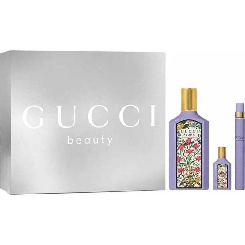 Gucci Flora Gorgeous Magnolia EDP 100ml + EDP 10ml + miniatura EDP 5ml