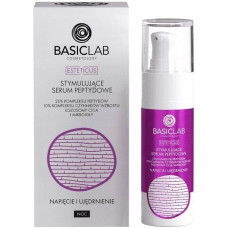 Alkotest BASICLAB_Cosmetology Esteticus stymulujące serum peptydowe 25% peptydów, 10% kompleksu czynników wzrostu, egzosomy cica,mikroigły Napięcie i Ujędrnienie 30ml