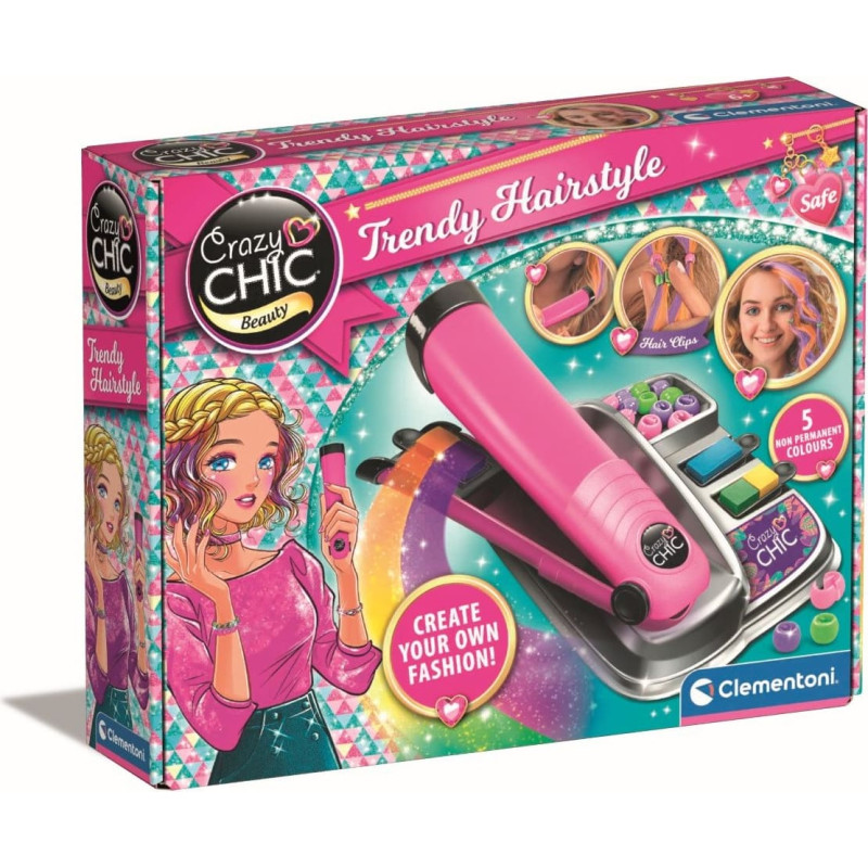 Clementoni TOY BEAUTY SET TRENDY HAIRSTYLE 18750