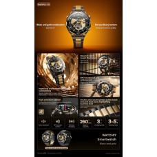 Remax SMARTWATCH REMAX WATCH17 BLACK/GOLD