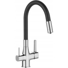 Hydroland GLAMOUR BATERIA ZLEW. Z FILTREM CHROM / CZARNA WYL