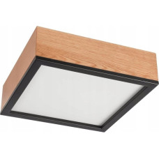 Lamkur Oak Square 48819 plafon lampa sufitowa 2x15W E27 dąb/czarny