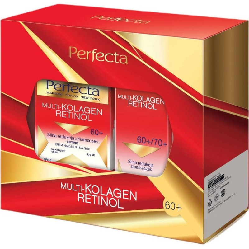 DAX PERFECTA Zestaw prezentowy Multikolagen Retinol 60+ (Krem do twarzy 50 ml + Krem pod oczy 15 ml)