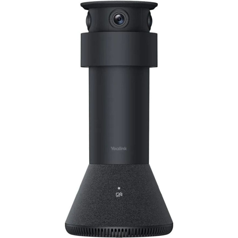Yealink Mtower | Center-View Intelligent Camer | 0x Opt. Zoom | 322Â° Fov. | 360Â° Camera | Black